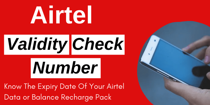 Airtel Validity Check Number