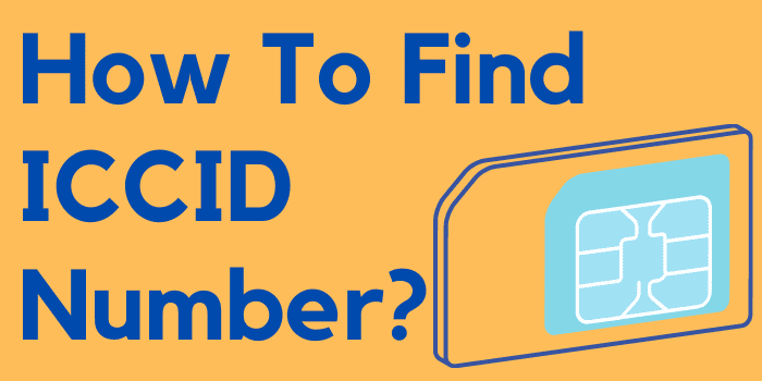 how to find ICCID number