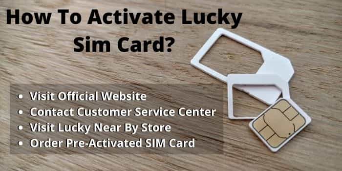 How To Activate Lucky Sim Card