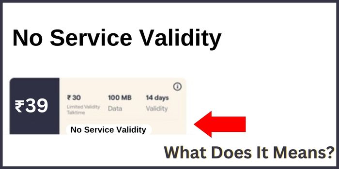 No Service Validity