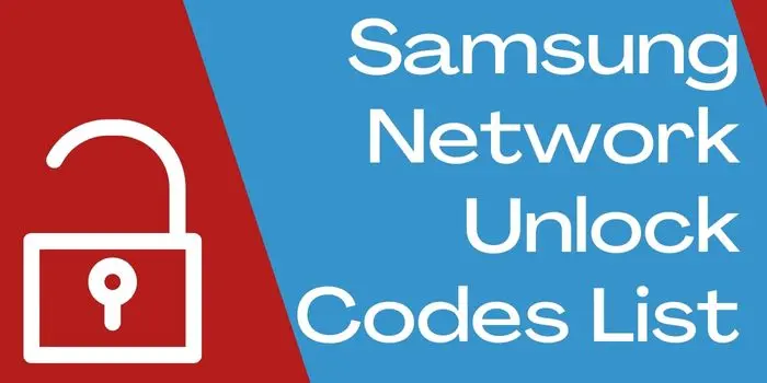 Samsung Network unlock codes